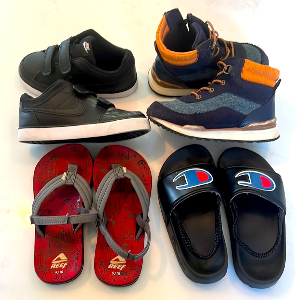 Bundle of size 9 Toddler Shoes Sneaker / Sandals / Boots